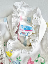 画像をギャラリービューアに読み込む, Vintage Bonnie Jean Pastel Striped/ Flower Embroidery Dress 5T (100cm)