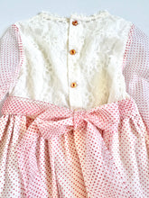 画像をギャラリービューアに読み込む, Vintage Sears Lace/Red Dots Sheer Dress 2T (90cm)