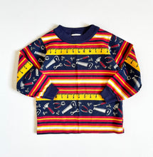 画像をギャラリービューアに読み込む, Vintage Garanimals Tools AOP Long Sleeve T-shirt 2T (90cm)
