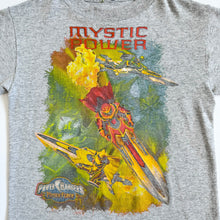 Load image into Gallery viewer, USED Power Rangers 2006 “Mystic Force” T-shirts Gray XS (100-105cm)