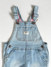 Load image into Gallery viewer, USED OshKosh Denim/Pink Floral Overall 4T (100cm)