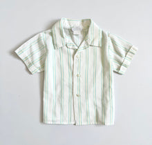 Load image into Gallery viewer, Vintage JCPenny Pastel Suspender Shorts and Striped Shirt Outfit 3T, 4T (95cm, 100cm)