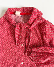 画像をギャラリービューアに読み込む, Vintage Blouse and Horseshoe Denim Vest Set Kids 6X (115-120cm)