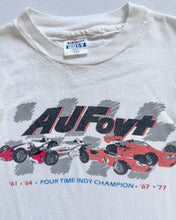 Load image into Gallery viewer, Vintage AJ Foyt Indy Champion T-shirt 5T (110cm)