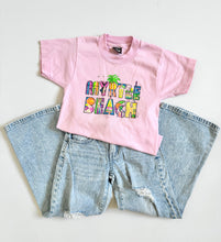 画像をギャラリービューアに読み込む, Vintage Myrtle Beach Graphic T-shirt & Used Denim Pants Set 5T (100cm)