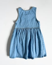 Load image into Gallery viewer, Vintage Disney Minnie Mouse Cheer Girl Denim Dress 4T (100cm)