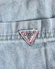 Load image into Gallery viewer, Vintage GUESS Light Washed Denim Short Overall 4Y (100-110cm)