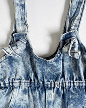 Load image into Gallery viewer, Vintage Acid Washed Denim Suspender Short Pants Kids 6/8 (120cm)