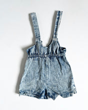 Load image into Gallery viewer, Vintage Acid Washed Denim Suspender Short Pants Kids 6/8 (120cm)