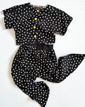 Load image into Gallery viewer, Vintage Triangle×Dots Prints Tops & Hammer Pants Set Kids 10 (140cm)