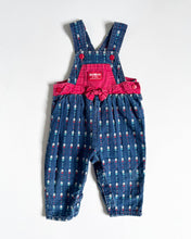 Load image into Gallery viewer, Vintage OshKosh B’gosh Denim/Flower Overall 18M (80cm)