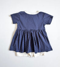 Load image into Gallery viewer, Vintage Nautical/Dots Bubble Dress Rompers 3T (90-95cm)