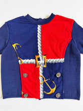 画像をギャラリービューアに読み込む, Vintage Nautical Navy Blue Tops 4T (100cm)