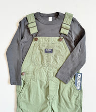 Load image into Gallery viewer, New OshKosh B’gosh Green Overall & Shirt Set 4T (100cm)