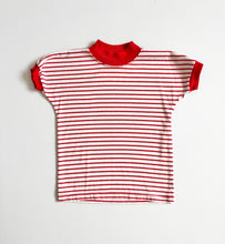 Load image into Gallery viewer, Vintage Round House Denim Overall & Striped Shirt Set 5/6T (110-115cm)