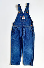 Load image into Gallery viewer, Vintage Round House Denim Overall & Striped Shirt Set 5/6T (110-115cm)