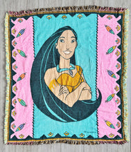 Load image into Gallery viewer, Vintage Disney Pocahontas Woven Blanket