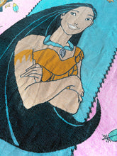 Load image into Gallery viewer, Vintage Disney Pocahontas Woven Blanket