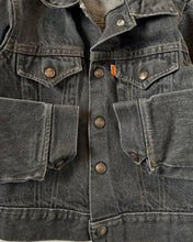 Load image into Gallery viewer, Vintage Levi’s Orange Tab Black Jean Jacket Kids 7 (120-125cm)