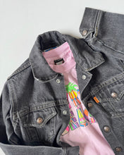 Load image into Gallery viewer, Vintage Levi’s Orange Tab Black Jean Jacket Kids 7 (120-125cm)