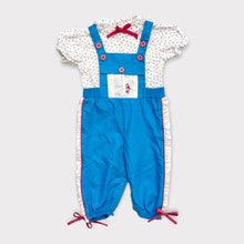 画像をギャラリービューアに読み込む, Vintage Winnie the Pooh Blouse/Dress/Overall Set S(6-9M/60-70cm)