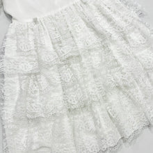 Load image into Gallery viewer, Vintage Martha’s Miniatures Sheer Lace Frilly Dress White 10 (140cm)
