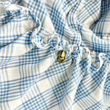 Load image into Gallery viewer, Vintage 1950-60s Circle Apron Dress Blue Plaids Approx 5-6 (105-120cm)