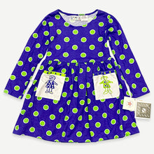 Load image into Gallery viewer, Vintage New with Tags HANG TEN Polka Dots Dress Purple L(6/8)