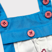 画像をギャラリービューアに読み込む, Vintage Winnie the Pooh Blouse/Dress/Overall Set S(6-9M/60-70cm)