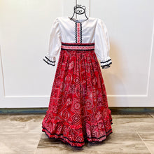画像をギャラリービューアに読み込む, Vintage Martha’s Miniatures Bandana Design Maxi Dress Approx 12-18M