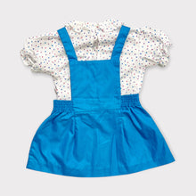 画像をギャラリービューアに読み込む, Vintage Winnie the Pooh Blouse/Dress/Overall Set S(6-9M/60-70cm)