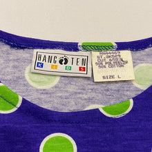 Load image into Gallery viewer, Vintage New with Tags HANG TEN Polka Dots Dress Purple L(6/8)