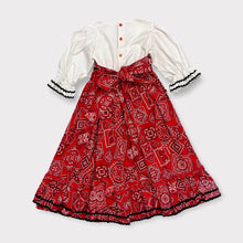 画像をギャラリービューアに読み込む, Vintage Martha’s Miniatures Bandana Design Maxi Dress Approx 12-18M