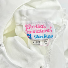 Load image into Gallery viewer, Vintage Martha’s Miniatures Sheer Lace Frilly Dress White 10 (140cm)