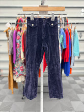 画像をギャラリービューアに読み込む, Vintage Navy Blue Velour Bell Bottom Pants 4T (100cm)
