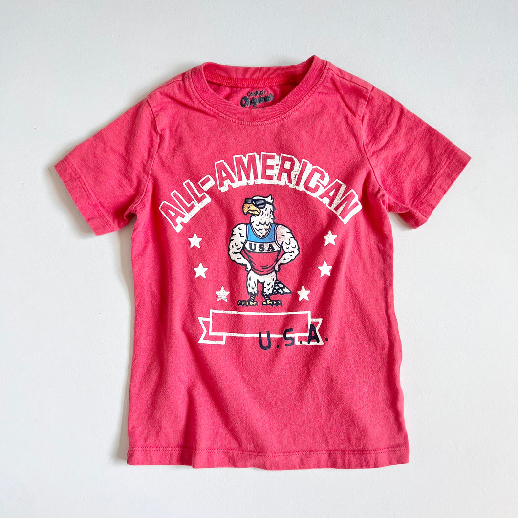 USED OshKosh B’gosh “ALL AMERICAN USA” T-shirts 4T (100cm)