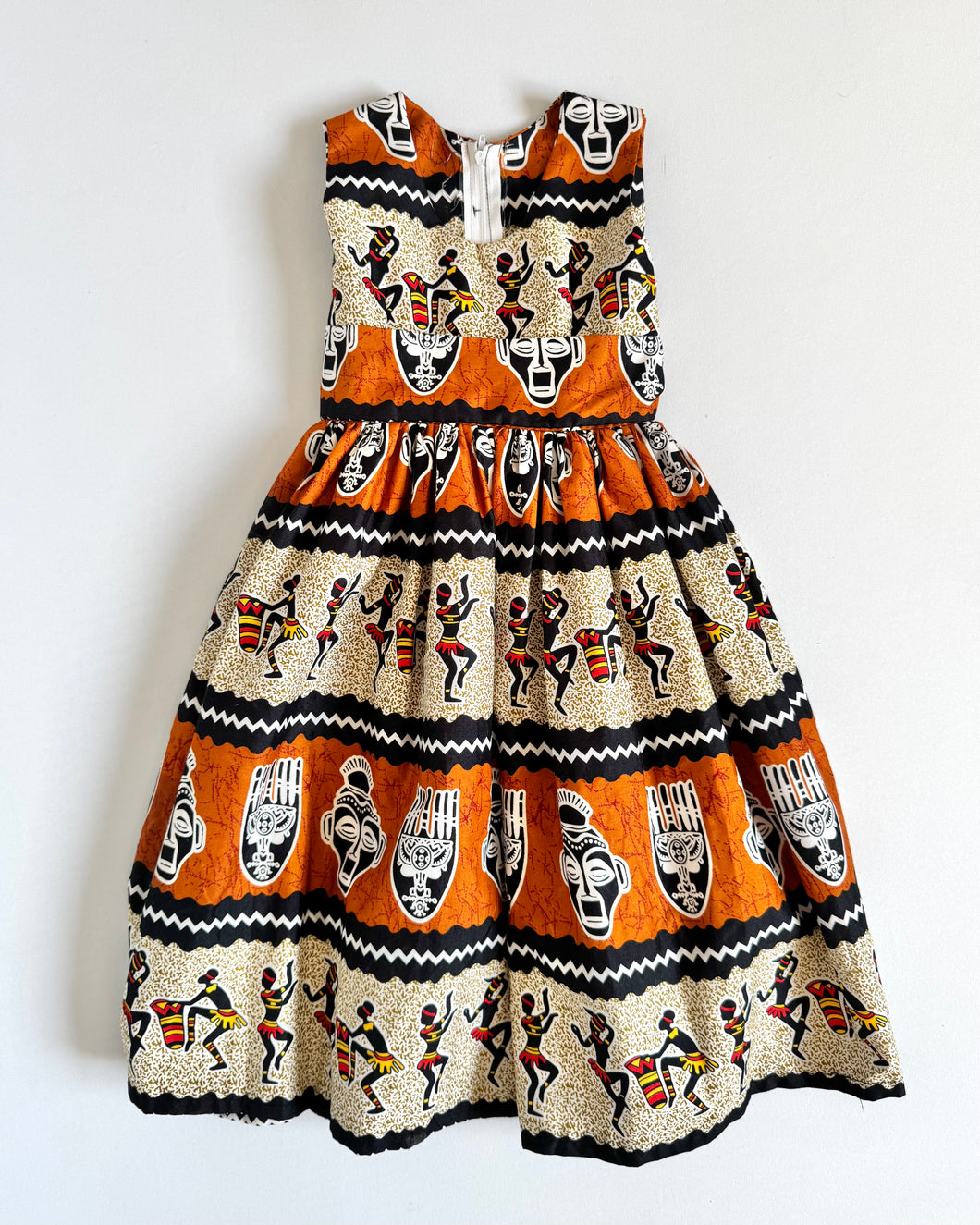 USED African Print Dress 5T (110cm)