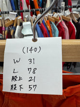 Load image into Gallery viewer, USED Vintage Orange Work Trouser Pants Orange  (140cm)
