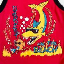 Load image into Gallery viewer, Vintage “BADDEST FISH ONE THE BEACH” Tank Top 3T(95cm)
