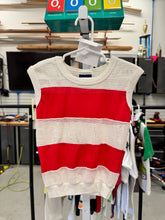 Load image into Gallery viewer, Vintage Red/White Mesh Tank Top (95-100cm)
