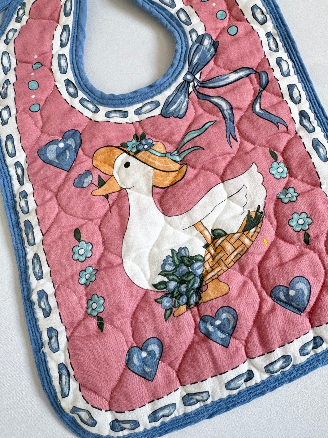 Vintage Duck Quilt Bibs One Size