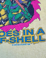 画像をギャラリービューアに読み込む, Vintage 1990 Turtles T-shirt Yellow 5T (110cm)
