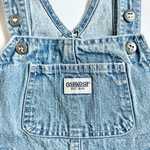 画像をギャラリービューアに読み込む, Vintage Oshkosh B’gosh Light Wash Denim Short Overall 24M/85cm
