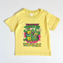 画像をギャラリービューアに読み込む, Vintage 1990 Turtles T-shirt Yellow 5T (110cm)

