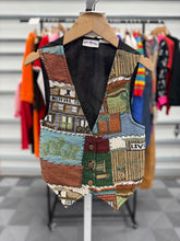 画像をギャラリービューアに読み込む, Vintage Western Building Woven Vest Kids S (110-120cm)
