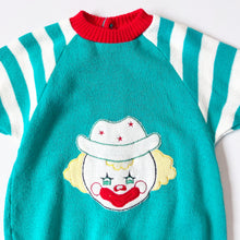 画像をギャラリービューアに読み込む, Vintage Winnie The Pooh Clown Knit Jumpsuit 12M (70-75cm)
