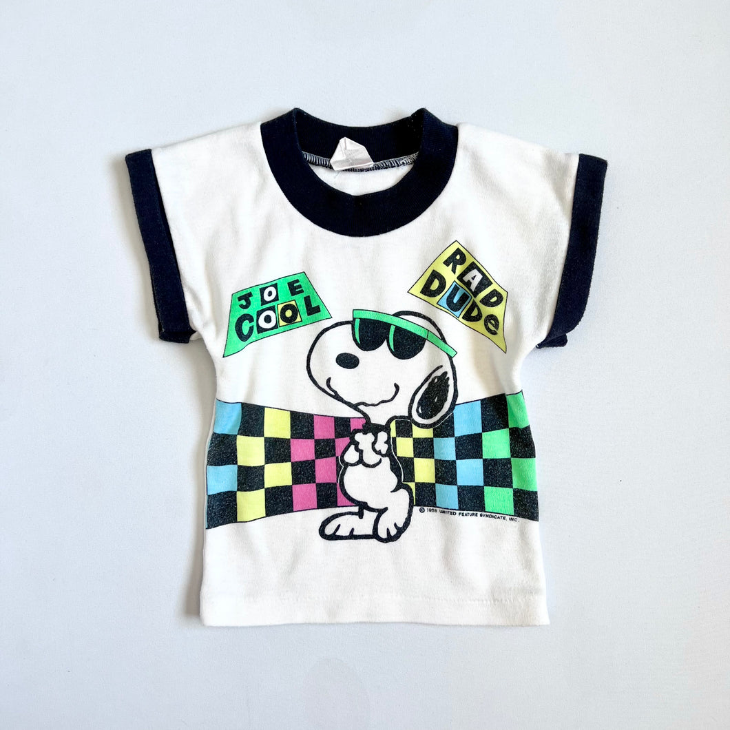 Vintage Babyfair Snoopy Joe Cool T-Shirts 18M (12M) 75cm