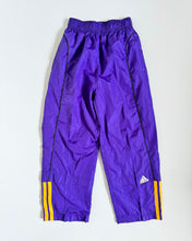 Load image into Gallery viewer, USED Adidas Purple Nylon Pants Kids 7 (120-125cm)
