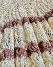 Load image into Gallery viewer, Vintage Ivory/Brown Crochet Dress 24M (80-90cm)
