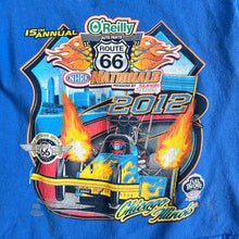 Load image into Gallery viewer, USED 2012 15th Annual NHRA Nationals Drag Racing T-shirts 2T (90cm)
